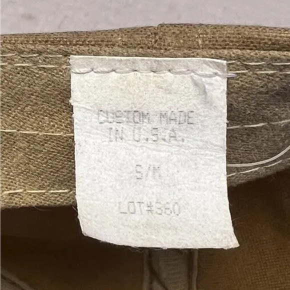 C.C. Filson Co. Seattle Waxed Tin Cloth Strap Back Cap Men’s S/M Vintage USA - Picture 6 of 7